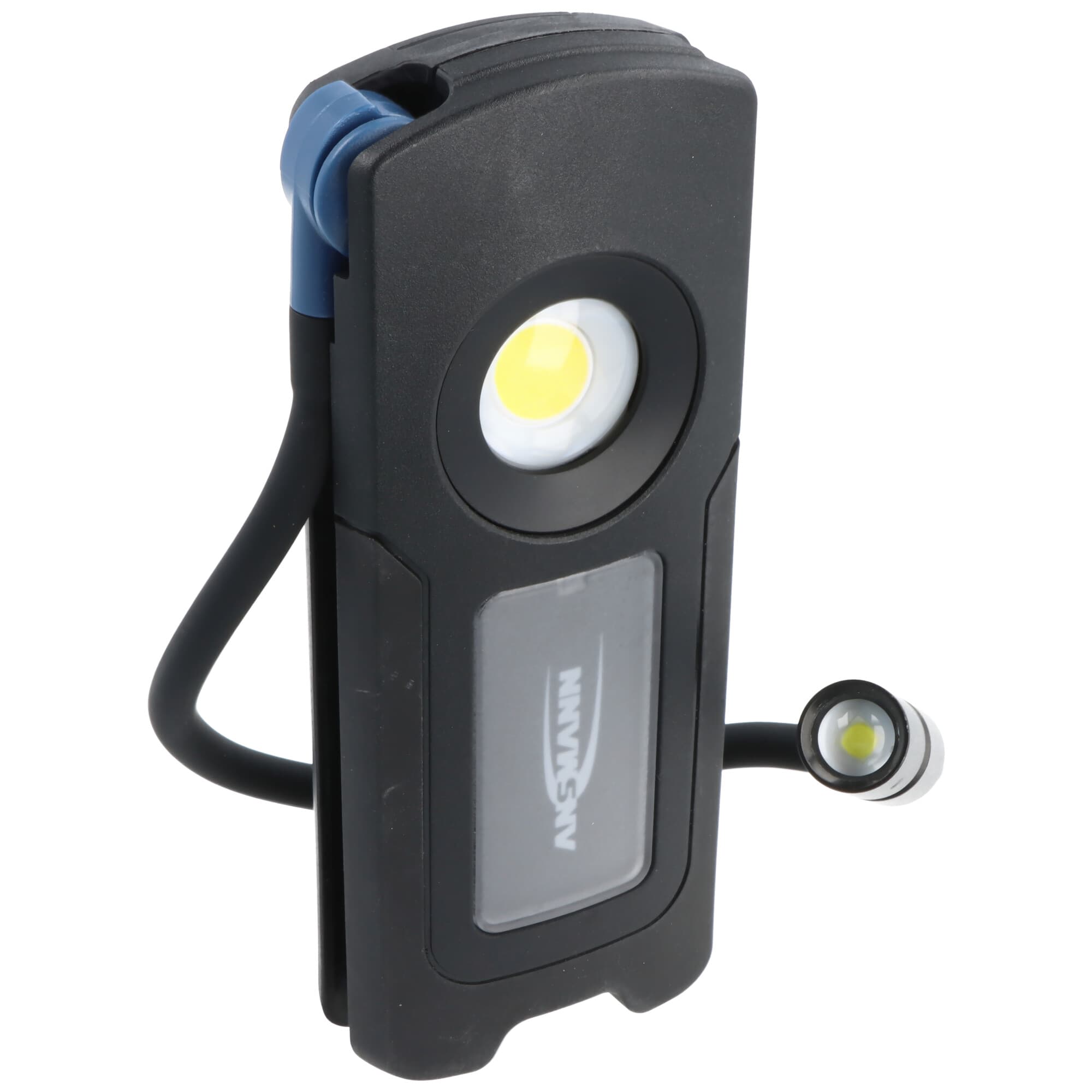 Lampe de travail professionnelle à LED WL1500R Pocket Flex, bras d'éclairage flexible, 2 en 1, lampe de travail robuste, port de chargement USB-C