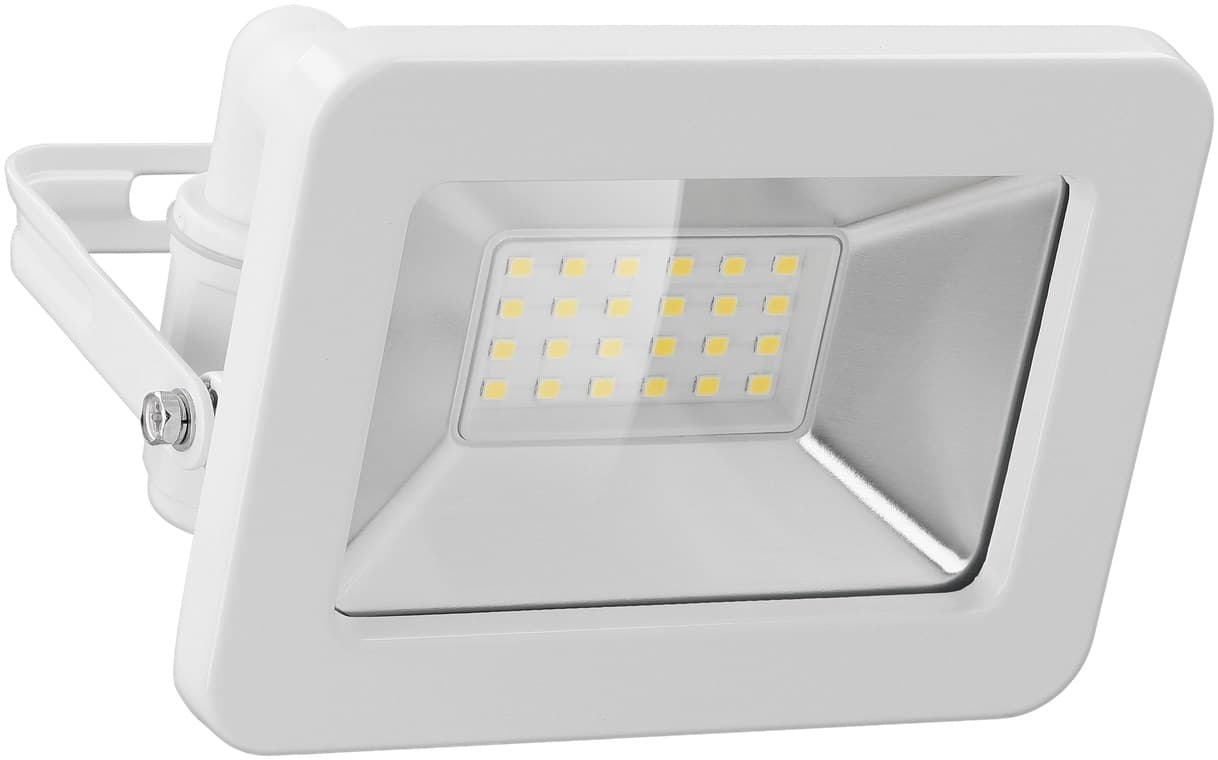 Spot d'extérieur LED Goobay, 20 W - avec 1700 lm, lumière blanche neutre (4000 K) et presse-étoupe M16, adapté à une utilisation en extérieur