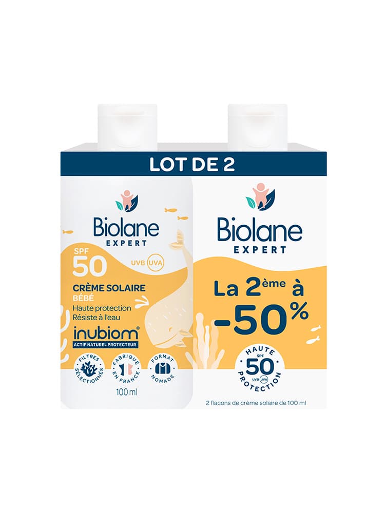 Biolane Lot de 2 Crèmes Solaires de 100 ml "mon Premier Été"